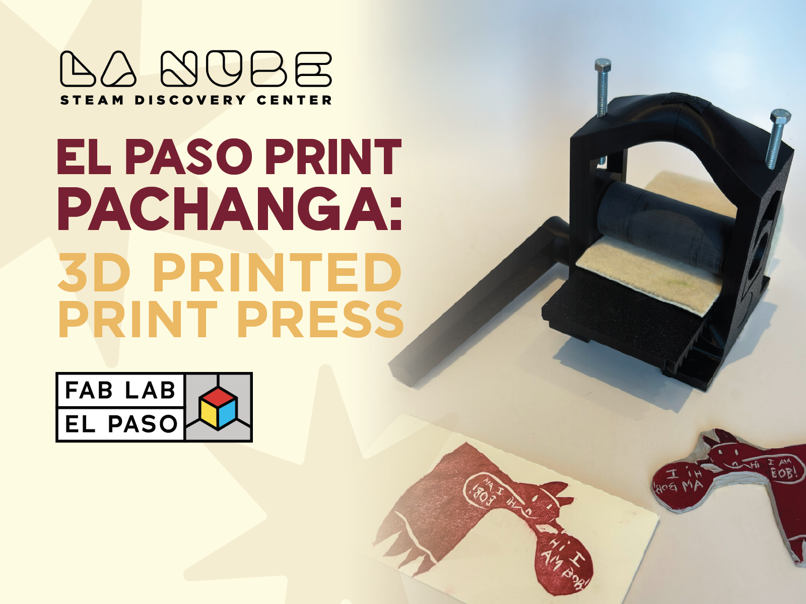El Paso Print Pachanga: 3D Printed Print Press