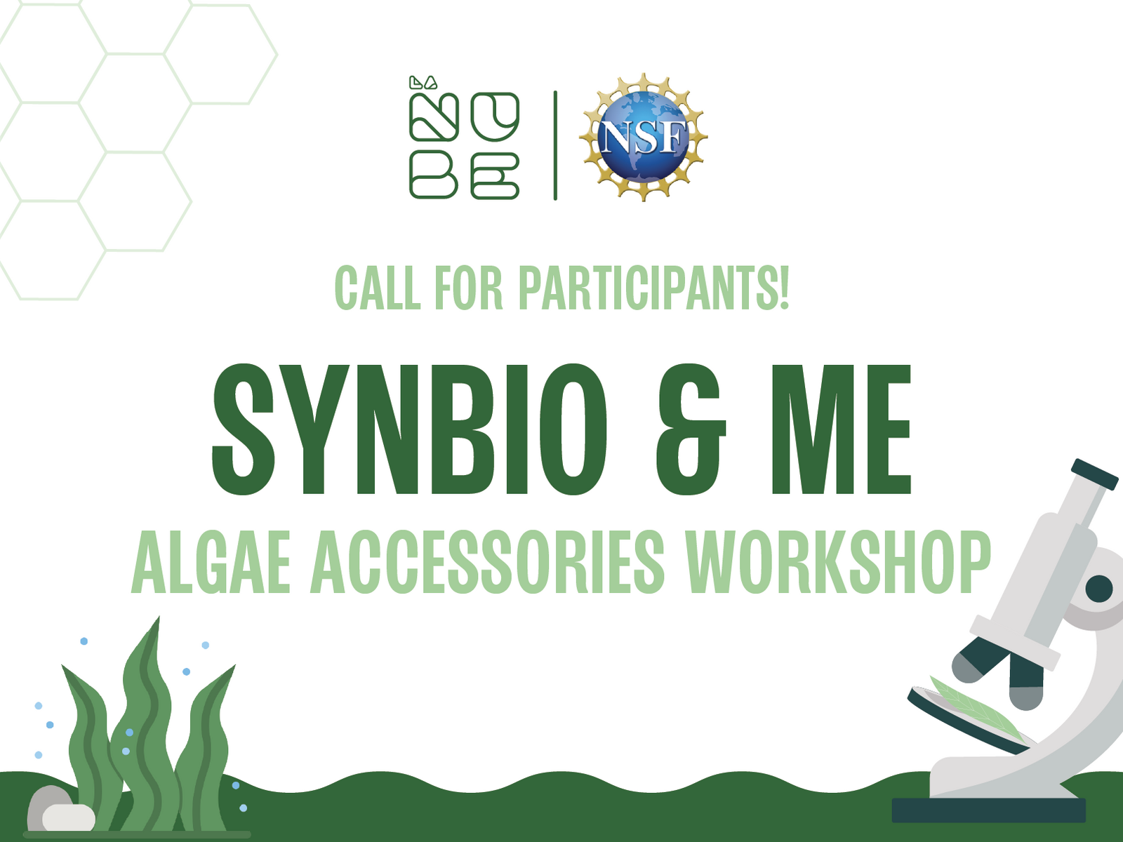 Synbio & Me: Algae Accessories Workshop
